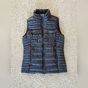 Patagonia Black Lightweight Puffer Down Sweater Vest Women’s Size XS